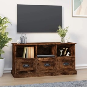 vidaXL Móvel de TV 100x35x50 cm derivados de madeira carvalho fumado