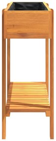 Canteiro elevado de jardim 90x30x75 cm madeira acácia maciça
