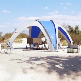 Tenda de festas impermeável azul ciano