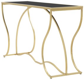 MESA CONSOLA SUNSHINE 130X40X75 CM DOURADA E PRETA