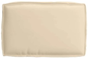 Cushion de Palete para assento Bege 60x40x8 cm Tecido Oxford