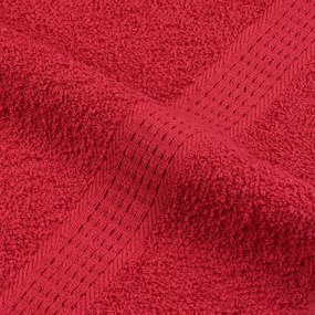 Toalhas 10 pcs 100x200 cm 360 gsm 100% algodão vermelho