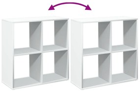 Estante divisória 69,5x29x69,5 cm derivados de madeira branco