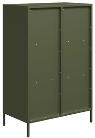 Móvel alto 68x39x103,5 cm aço verde azeitona