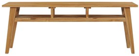 Móvel de TV 120x35x45 cm madeira de teca maciça