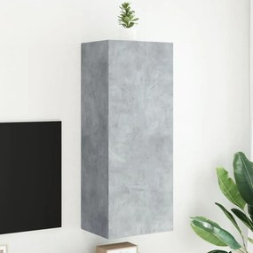 vidaXL Móvel parede TV 40,5x30x102 cm derivados madeira cinza cimento