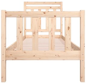 Estrutura de cama pequena solteiro 75x190 cm madeira maciça
