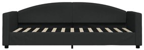 Sofá-cama 80x200 cm tecido preto