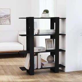 vidaXL Estante/divisória 100x30x123,5 cm preto