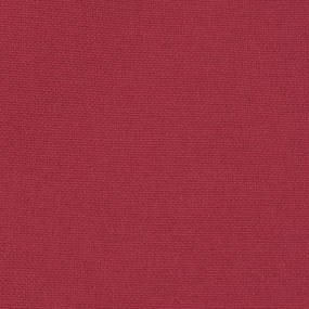 Poltrona com apoio de pés tecido vermelho tinto