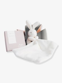 Boneco-doudou em forma de lenço - 10 cm - Caixa de flores - DOUDOU ET COMPAGNIE branco