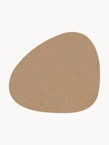 Base para copos assimétrica em couro Curve, conjunto de 4