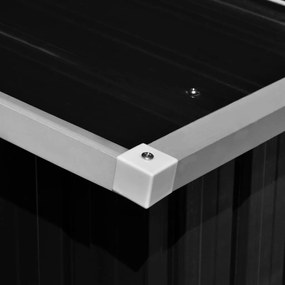 Abrigo de jardim 257x990x181 cm aço galvanizado antracite