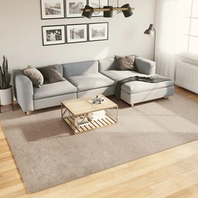 vidaXL Tapete pelo curto macio e lavável HUARTE 240x340 cm cor areia