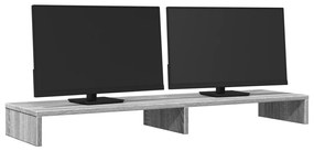 Suporte monitor 100x27x10 cm derivados madeira cinzento sonoma