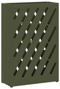 Suporte de Guarda-chuva Verde-Azeitona da - 28x12x41 cm em Aço