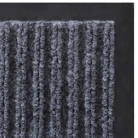Tapete cinzento para porta em PVC 90 x 120 cm