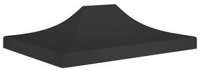 vidaXL Teto para tenda de festas 4x3 m 270 g/m² preto
