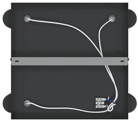 Spotlight de Tecto 4 Vias Ajustável Preto E27