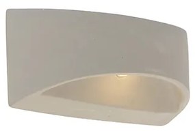 Candeeiro de parede rústico em betão semicircular - Adelaide