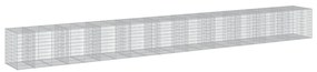 Cesto gabião com cobertura 1050x100x100 cm ferro galvanizado