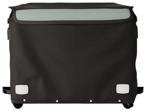 Reboque para bicicleta 45 kg ferro preto e cinza