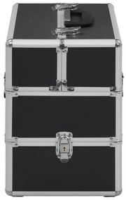 Caixa de maquilhagem 37x24x35 cm alumínio preto