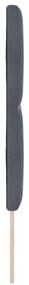 Cabeceira Design de Blocos de Diamante Cinza Escuro 160 cm Veludo