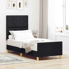 Cama vidaXL Preta 80x200 cm em Tecido