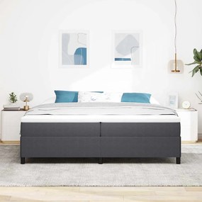 Estrutura de Cama vidaXL Cinza Escuro 200x200 cm Tecido Cotelê