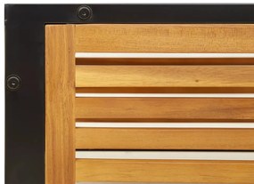 7 pcs conjunto sofás jardim c/almofadões madeira maciça acácia