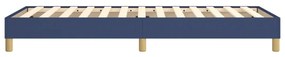 Estrutura de cama sem colchão 90x190 cm tecido azul