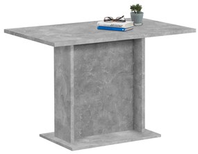 428697 FMD Mesa de jantar 110 cm cinzento cimento