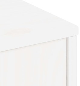 Armário para TV com gaveta ODDA Madeira maciça de pinho branco