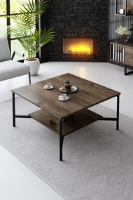 Conjunto de Mobiliário de Sala – Black Line Set – Nogueira e Preto