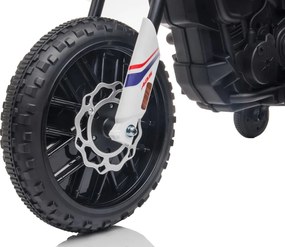 Mota elétrica para Crianças 12V Aprilia RX, Rodas Espuma EVA Branca