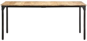 Mesa de jantar 180x90x76 cm madeira de mangueira áspera