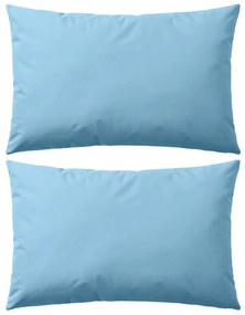 Almofadas para exterior 2 pcs 60x40 cm azul claro