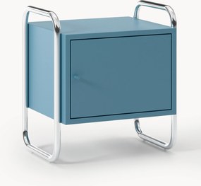 Mesa de cabeceira em metal Robyn, com opção de dobradiça à esquerda ou à direita