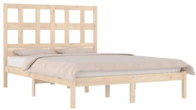 Cama sem colchão 200x200 cm madeira de pinho maciça