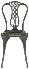 3 pcs conjunto bistrô alumínio fundido bronze