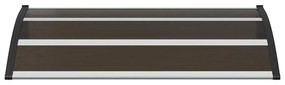 Toldo de porta 120x75 cm PC preto