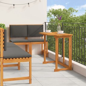 Conjunto de Jantar para o Jardim de 5 Peças com Almofadas em Madeira Sólida de Acácia