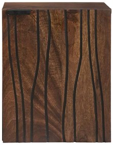 Armário de Banheiro Suspenso – 38x33.5x48 cm Madeira Sólida e Madeira
