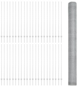 Postes de Cerca 22 pcs U-Channel 160 cm Aço Galvanizado