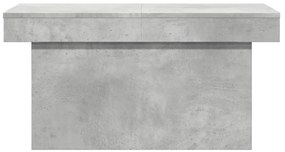 Mesa de centro 80x55x40 cm derivados de madeira cinza cimento