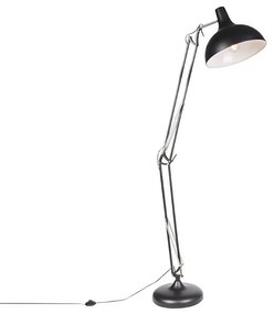 LED Candeeiro de pé inteligente preto ajustável com Wi-Fi A60 - Hobby Retro
