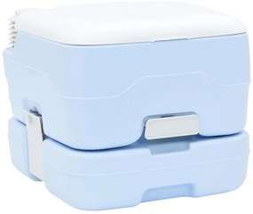 Luz de casa de banho portátil vidaXL Azul e Branco Plástico 10 L