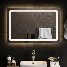 151790 vidaXL Espelho de casa de banho com luzes LED 90x60 cm