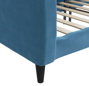 Sofá-cama 80x200 cm veludo azul